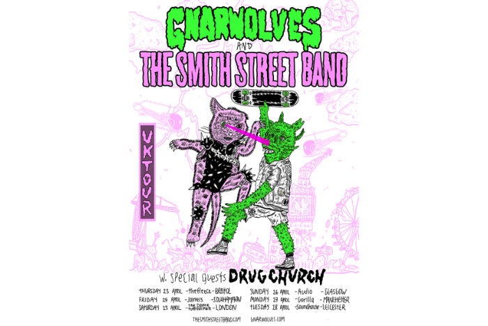 image of tour poster - Gnarwolves and The Smith Street Band
