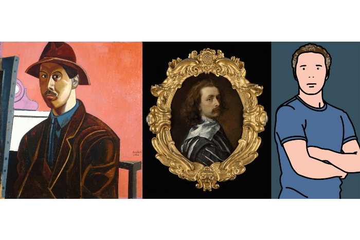 image of Artists in the frame - self-portraits by van dyck and others