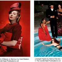 Vogue photos - The Second Age of Beauty is Glamour by Cecil Beaton 1946 and Limelight Nights by Helmut Newton 1973
