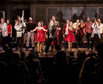 image from performance of The Commitments