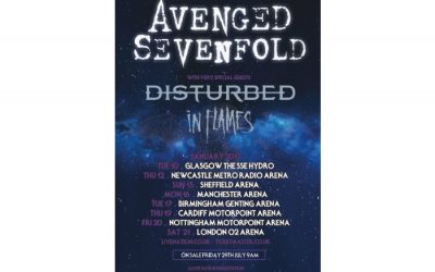 Avenged Sevenfold announce Manchester Arena date
