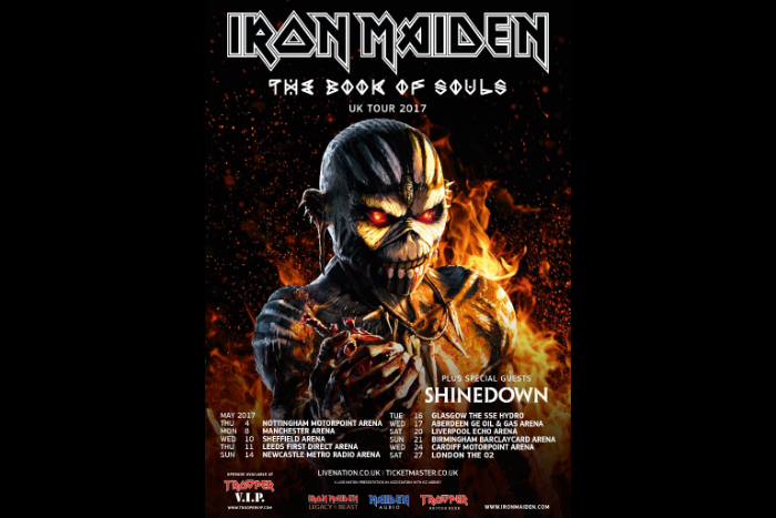Iron Maiden tour poster