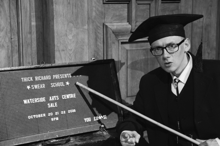 promotional image of Swear School with Thick Richard