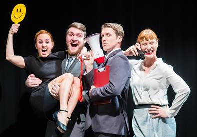 image of Happy Hour cast at the Lowry Theatre