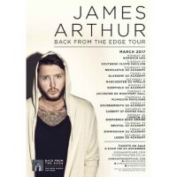 James Arthur UK Tour March 2017 poster