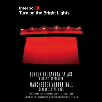 Interpol tour poster