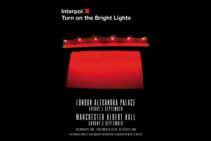 Interpol tour poster