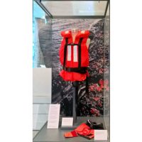 Life jacket on display at Manchester Museum