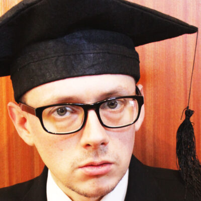 image of Thick Richard presenting his Swear School at Manchester's Contact