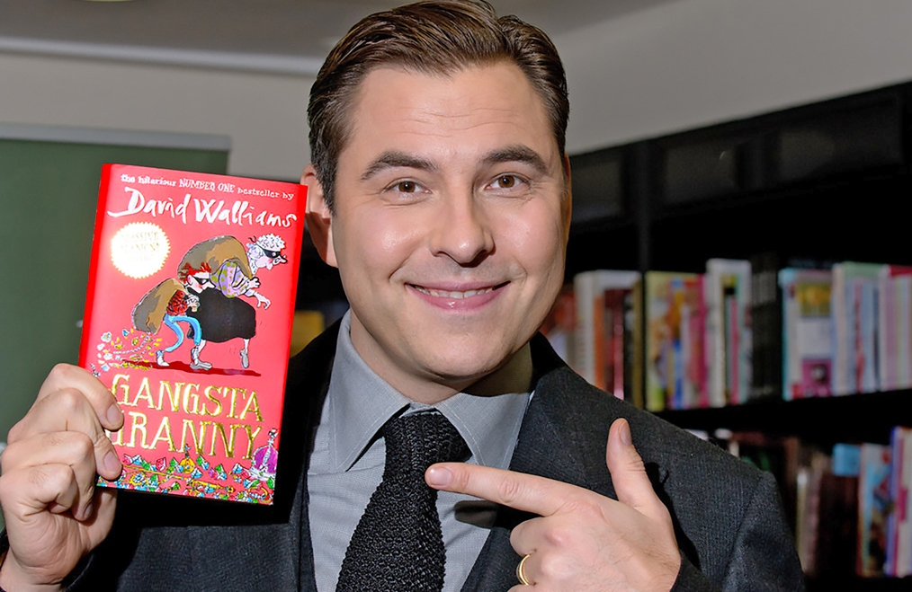 image of David Walliams with Gangsta Granny which is being performed at the Opera House, Manchester