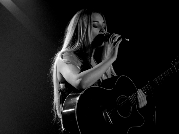 Abi Phillips of UK country pop trio Dahlia at Sound Control, Manchester