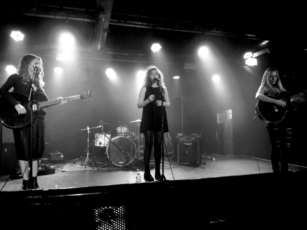 UK country pop trio Dahlia - Paris Georgia (left), Jess Roberts (centre) and Abi Phillips (right) at Sound Control, Manchester