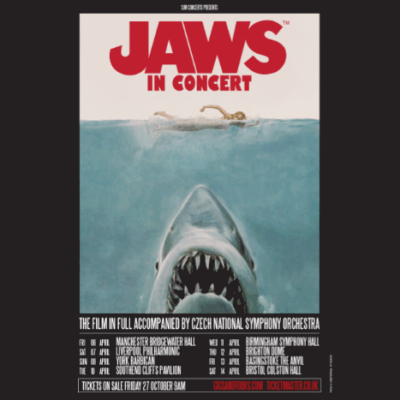Jaws will be screened the Bridgewater Hall