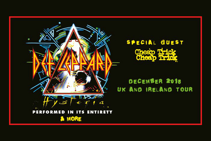Def Leppard have announced a UK tour including a Manchester gig at Manchester Arena