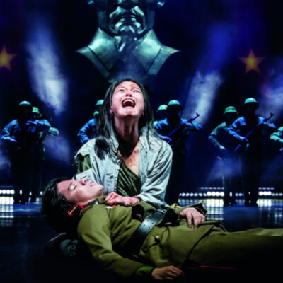 MISS SAIGON comes to Manchester Palace Theatre - Sooha Kim 'Kim' and Gerald Santos 'Thuy' - image courtesy Johan Persson