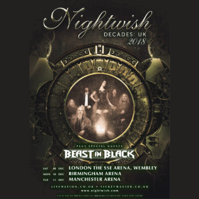 Nighwish will headline at Manchester Arena