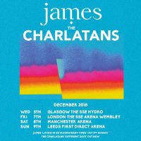 Manchester music - James and The Charlatans will headline at Manchester Arena