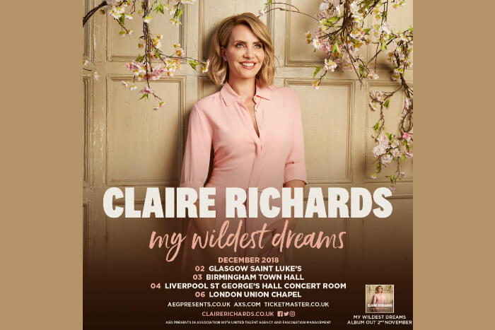 claire richards has announced a UK tour