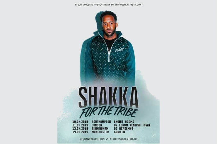 Shakka announces UK dates including Manchester Gorilla gig