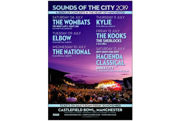Sounds of the City returning in 2019 with huge lineup