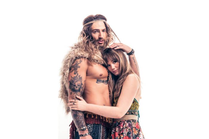 Jake Quickenden (Berger) and Daisy Wood-Davis (Sheila) will star in Hair The Musical at Manchester Opera House - image courtesy Johan Persson