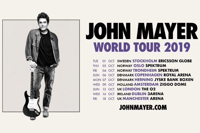 Manchester Arena – John Mayer announces headline date