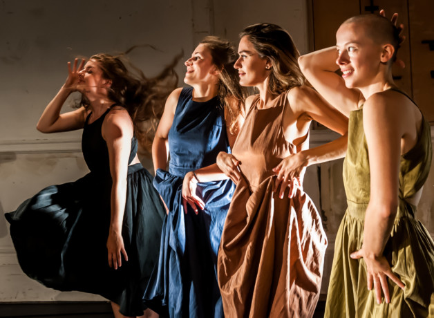 Lydia Higginson, Josie Dale-Jones, Imogen Mahdavi and Olivia Norris in dressed at HOME Manchester