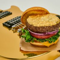 Manchester Hard Rock Cafes gold leaf steak burger