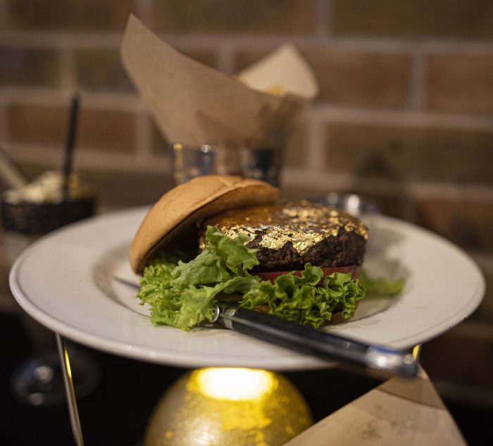 We ate a 24karat gold leaf burger … and we liked it!