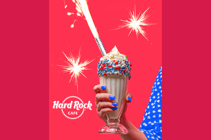 Celebrate the 4th July with a new Hard Rock Cafe shake