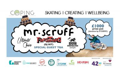 Mr Scruff joins skating community for new mental health event in Salford