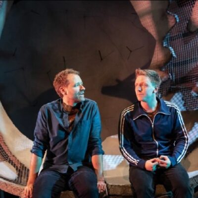 Image of Phil Cheadle and Mike Noble in Reasons To Stay Alive courtesy Johan Persson