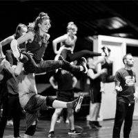 The company in rehearsals for Back to the Future The Musical, credit Sean Ebsworth Barnes (3)