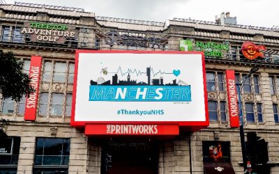 Manchester’s Printworks partner with artist Justin Eagleton to show support for the NHS