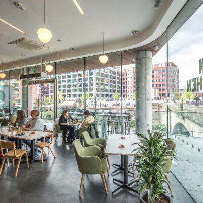 Open Kitchen Cafe & Bar at People's History Museum. Image courtesy of People's History Museum