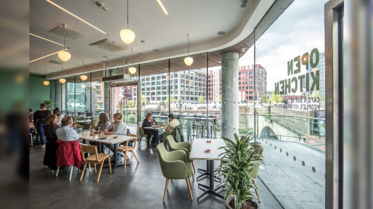 Open Kitchen Cafe & Bar at People's History Museum. Image courtesy of People's History Museum
