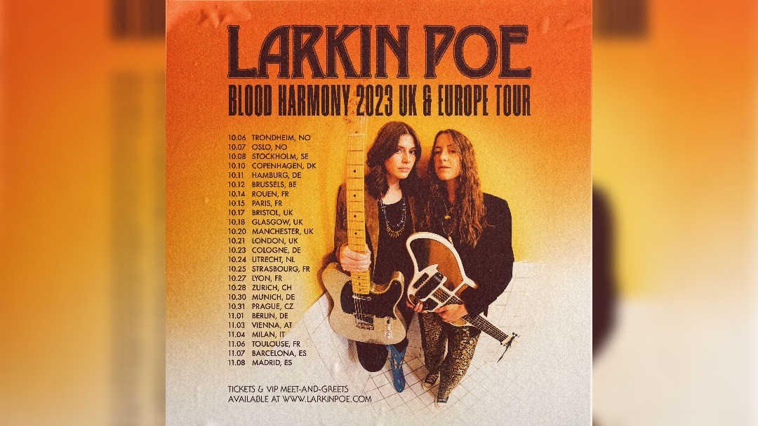 Larkin Poe announce The Sheepdogs as support for UK tour