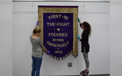 Manchester Women’s Social and Political Union banner to go on display at People’s History Museum