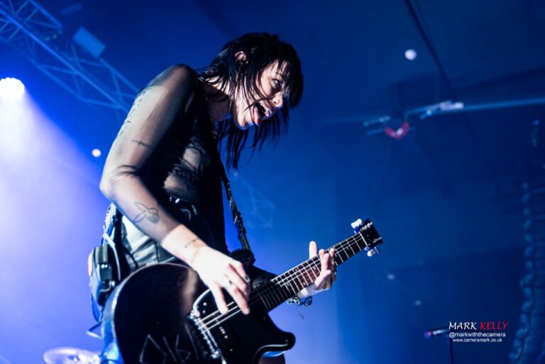 images of Hot Milk headlining at Manchester Academy - 25 November 2023. images courtesy @markwiththecamera