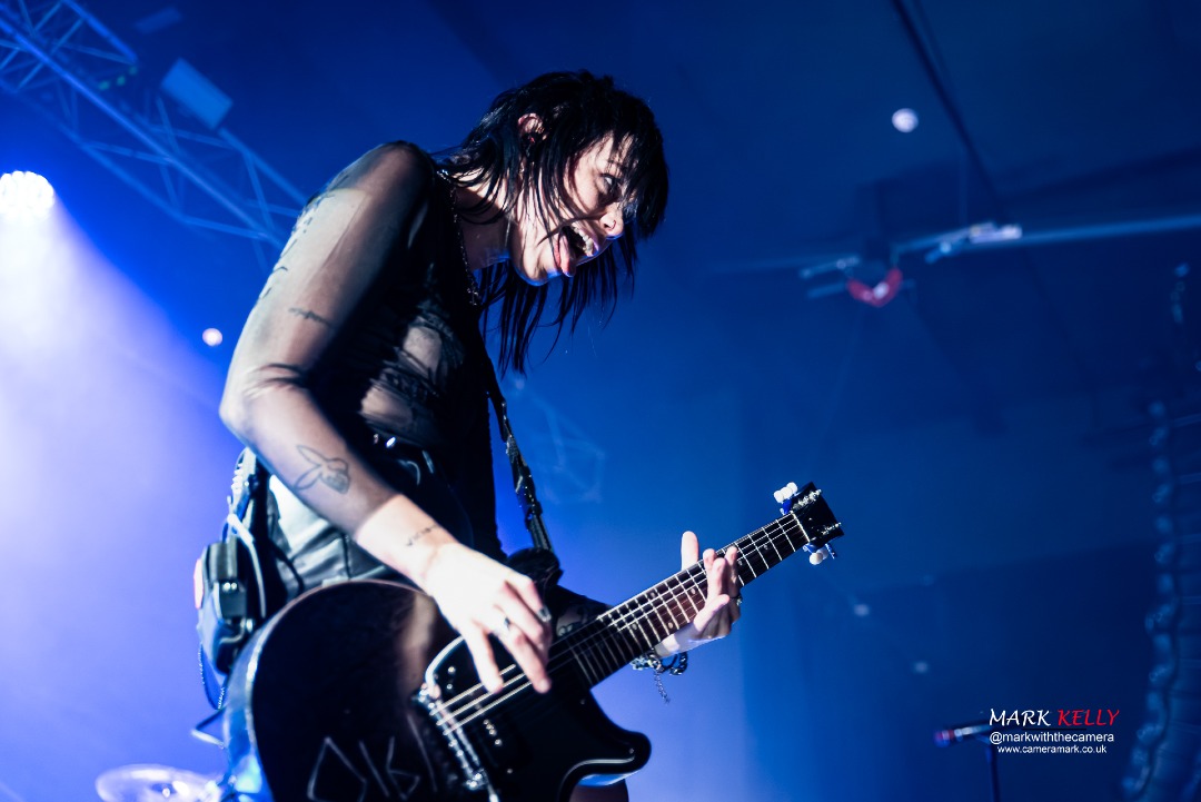 images of Hot Milk headlining at Manchester Academy - 25 November 2023. images courtesy @markwiththecamera