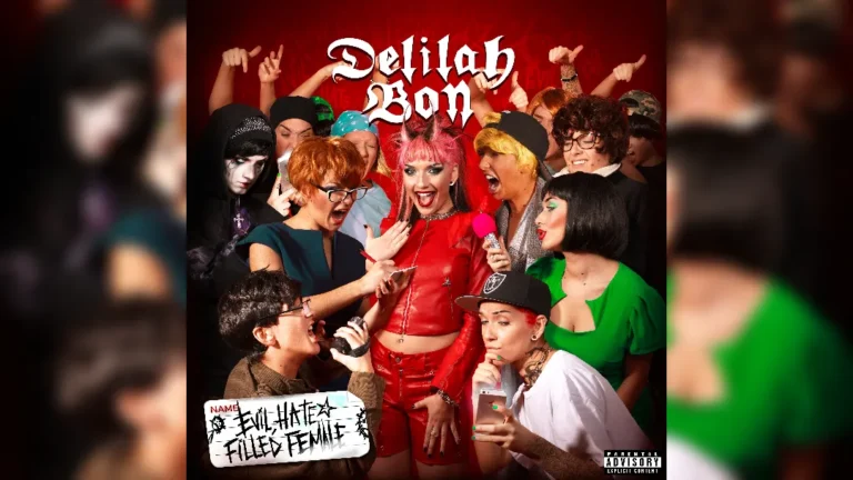 Album cover for Delilah Bons Evil Hate Filled Female
