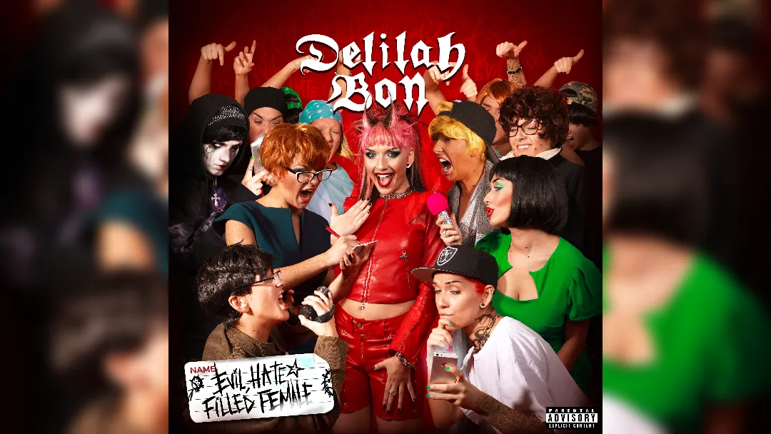 Album cover for Delilah Bons Evil Hate Filled Female