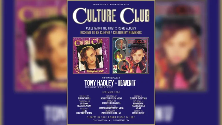 promotional poster for Culture Club's UK tour