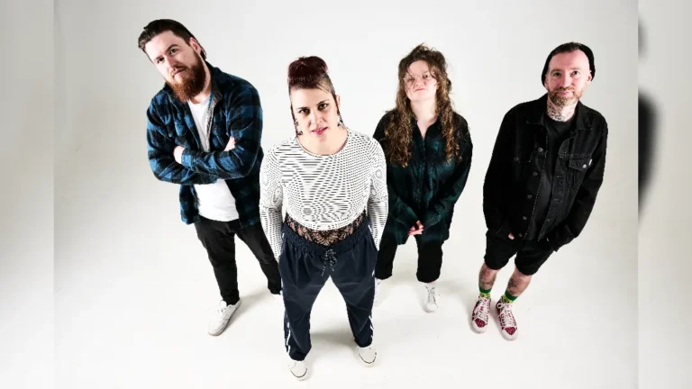 promotional image of Millie Manders and The Shut Up ahead of their UK tour