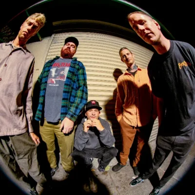 promotional image of US band Drug Church ahead of the release of new album Prude. Image courtesy Manuel Barajas.