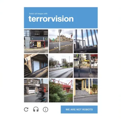 Cover art for Terrorvision's new album We Are Not Robots