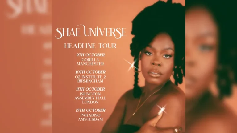 promotional poster for Shae Universe's UK headline tour