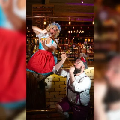 promotional image of Oktoberfest festivities at Albert's Schloss Manchester
