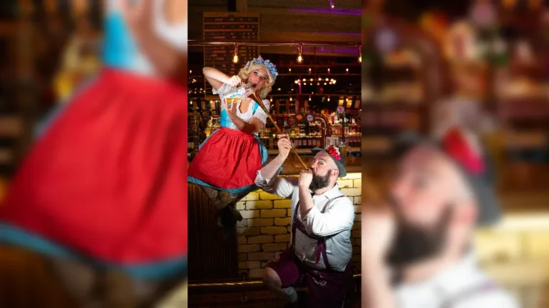 promotional image of Oktoberfest festivities at Albert's Schloss Manchester