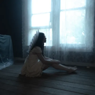 promotional image of Chrissy Costanza for debut solo EP VII - image courtesy Lizzy Lux